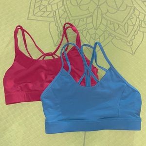 2 Strappy Sports Bras, washed & tried on, never used.